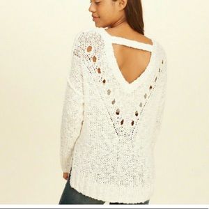 Hollister Oversized Open Back Sweater